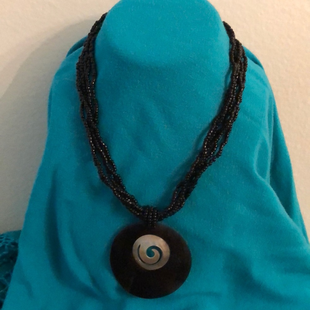 Balinese bone & shell necklace